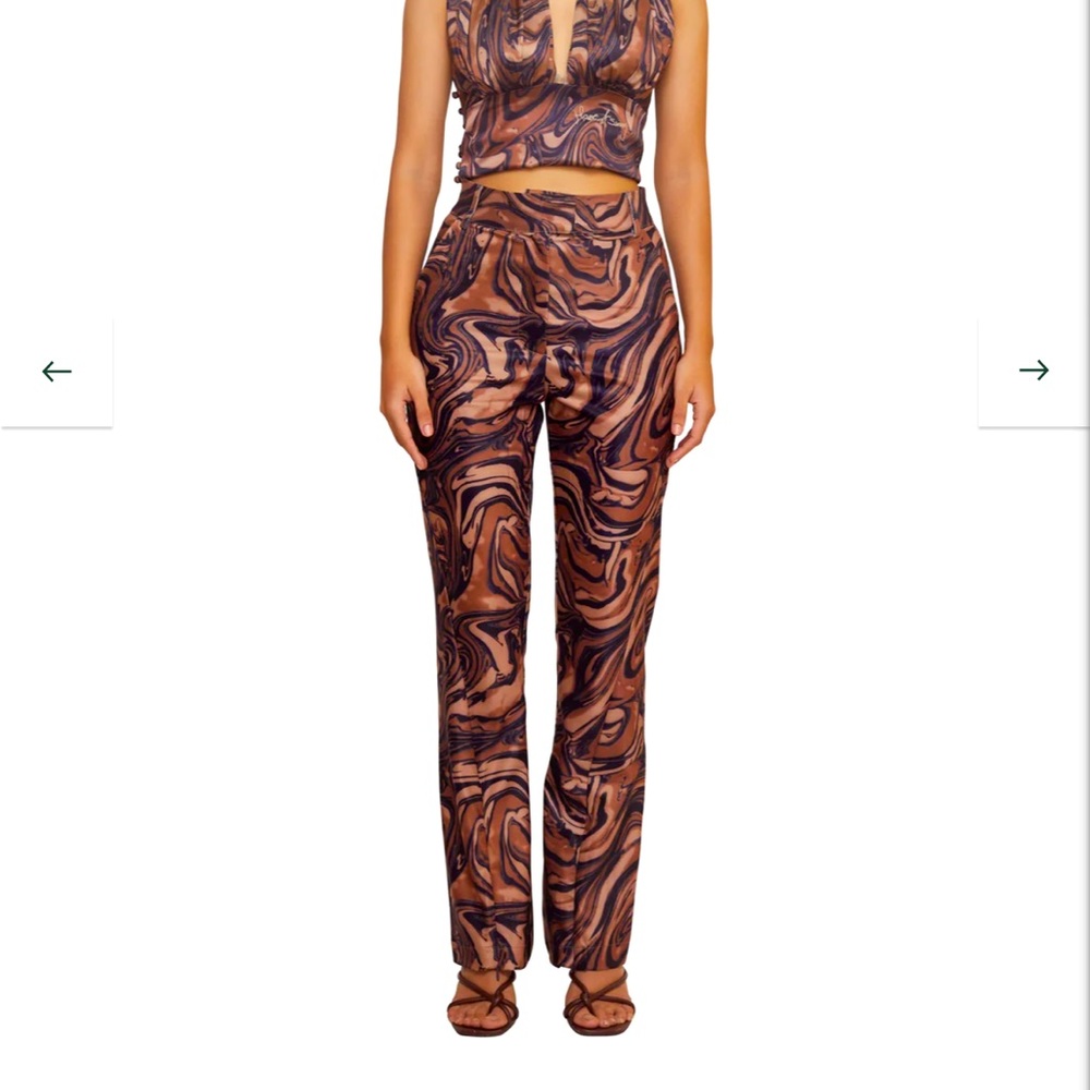 Mahogany paradise pants HOUSE IF SUNNY size us 10 worn once perfect conditions